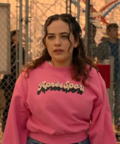 Cobra Kai Season 6 Mary Mouser Pink Sweatshirt