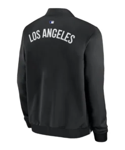 Los Angeles Dodgers Black Dugout Bomber Jacket