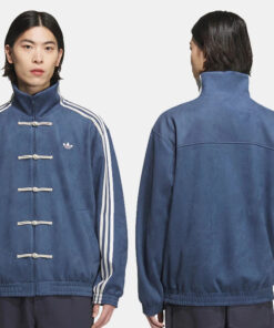 Chinese New Year Suede Jacket Blue
