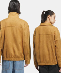 Chinese New Year Suede Jacket Mustard
