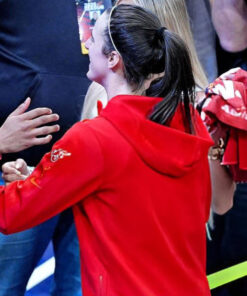 Indiana Fever Caitlin Clark Red Zipper Hoodie Jacket