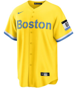 Boston Red Sox 617 Yellow Jersey