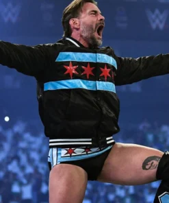 CM Punk WWE Night Of Champions 2025 Black Jacket