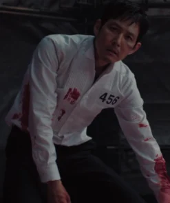 Player 456 Squid Game White Shirt