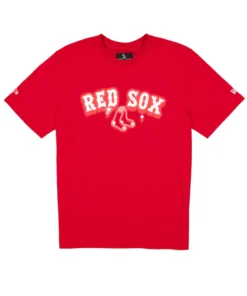 Boston Red Sox OVO x New Era Graffiti Red T-Shirt