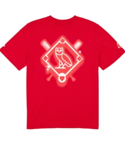 Boston Red Sox Red OVO x New Era Graffiti T-Shirt