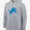 Detroit Lions Initial Home Sideline Grey Hoodie
