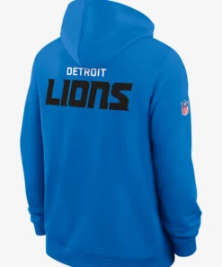 Detroit Lions Initial Home Sideline Pullover Hoodie