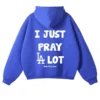 I Just Pray LA Dodgers Lot Blue Hoodie