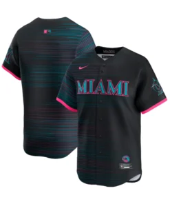 Miami Marlins Black 2025 City Connect Jersey