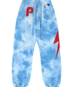 Philadelphia Phillies Aviator Nation x MLB Light Blue Tie-Dye Sweatpants