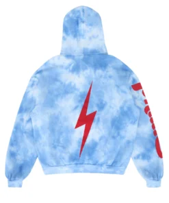 Philadelphia Phillies Aviator Nation x MLB Light Blue Tie-Dye Tri-Blend Hoodie