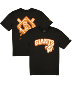 San Francisco Giants OVO x New Era Graffiti Black T-Shirt