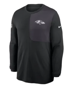 Baltimore Ravens Sideline Coach UV Dri-FIT Long Sleeve Shirt