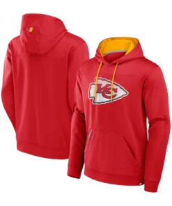 Kansas City Chiefs Fanatics Red Defender Pullover Hoodie