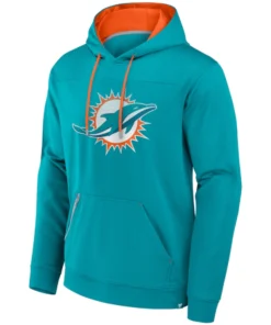 Miami Dolphins Fanatics Aqua Defender Hoodie