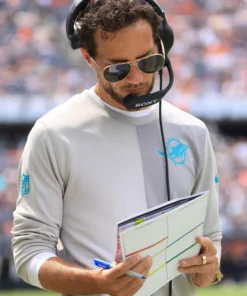 Miami Dolphins Sideline Coach UV Long Sleeve Shirt