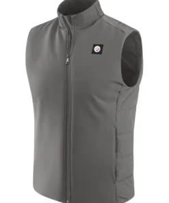 Pittsburgh Steelers J. Palmer Graphite Front Office Full-Zip Vest