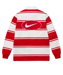 Travis Kelce Nebraska Vs Cincinnati Game Stripe Rugby Red Shirt