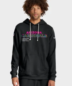 Arizona Cardinals 2025 Black Crucial Catch Sideline Hoodie