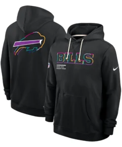 Buffalo Bills Black 2025 Crucial Catch Sideline Hoodie