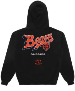 Chicago Bears Born x Raised Black Pro Script Pullover Hoodie