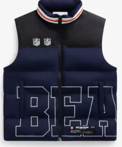 Chicago Bears Off Season x NFL Navy Team Puffer Vest