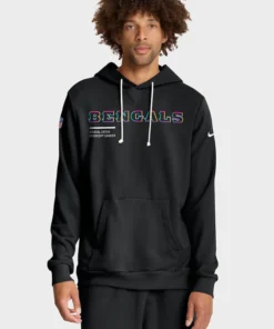 Cincinnati Bengals 2025 Black Crucial Catch Sideline Hoodie