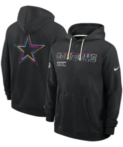 Dallas Cowboys Black 2025 Crucial Catch Sideline Hoodie