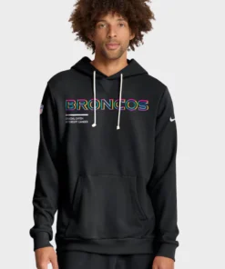 Denver Broncos Black Crucial Catch Sideline 2025 Hoodie