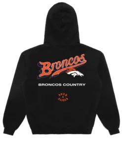 Denver Broncos Born x Raised Black Pro Script Pullover Hoodie