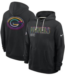 Green Bay Packers Black 2025 Crucial Catch Sideline Hoodie