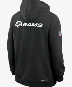 Los Angeles Rams Initial Home Sideline Dri-FIT Pullover Hoodie