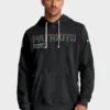 New England Patriots 2025 Black Crucial Catch Sideline Hoodie