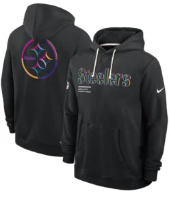 Pittsburgh Steelers Black 2025 Crucial Catch Sideline Hoodie
