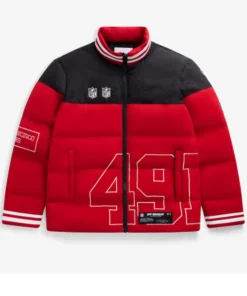 San Francisco 49ers Off Season x NFL Scarlet Team Puffer Jacket