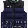 Seattle Seahawks Off Season x NFL College Navy Team Puffer Vest