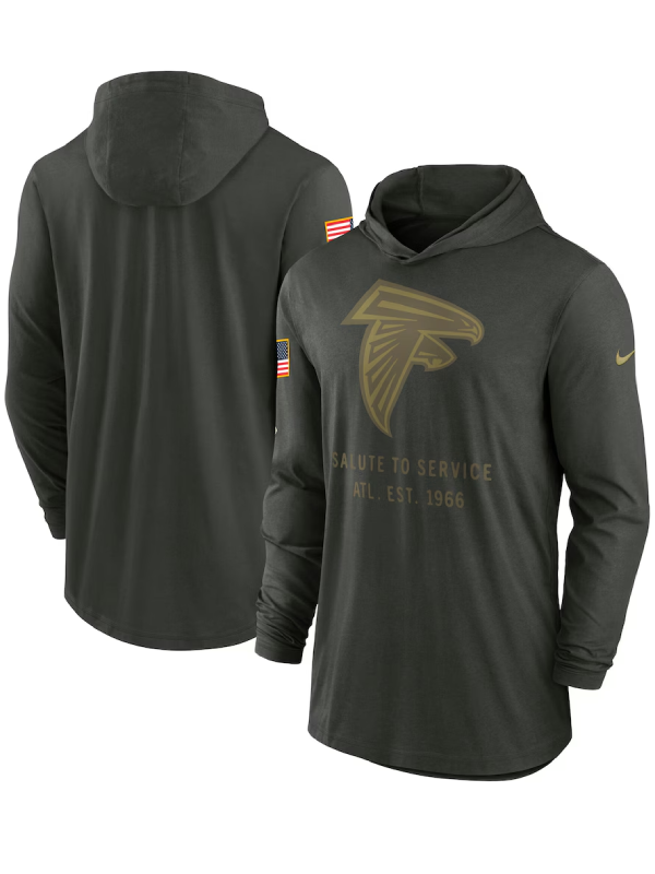 Atlanta Falcons 2025 Salute To Service Hooded Pullover