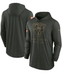 Chicago Bears 2025 Salute To Service Hooded Pullover