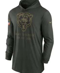 Chicago Bears Salute To Service 2025 Hooded Pullover