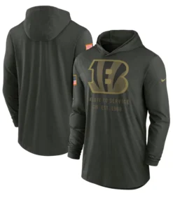 Cincinnati Bengals 2025 Salute To Service Hooded Pullover