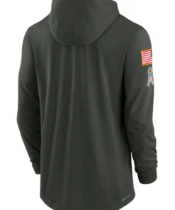 Jacksonville Jaguars Salute To Service 2025 Hooded Pullover