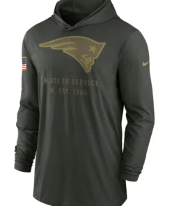 New England Patriots Salute To Service 2025 Hooded Pullover