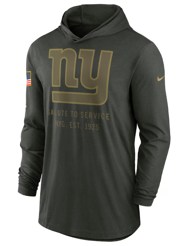 New York Giants Salute To Service 2025 Hooded Pullover