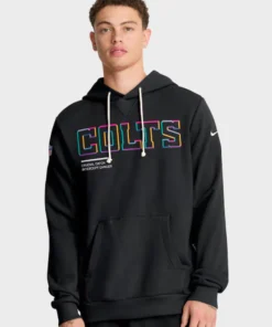 Shane Steichen Indianapolis Colts 2025 Crucial Catch Black Hoodie