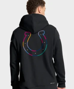 Shane Steichen Indianapolis Colts Black 2025 Crucial Catch Hoodie