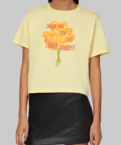 Taylor Swift Thank You For The Lovely Bouquet Cropped T-Shirt