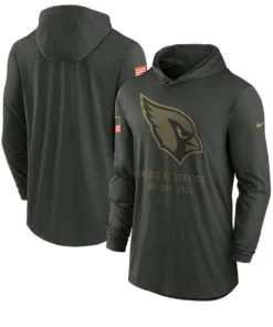 Arizona Cardinals 2025 Salute To Service Hooded Pullover