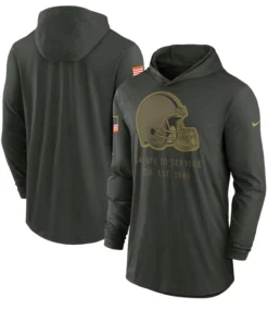 Cleveland Browns 2025 Salute To Service Hooded Pullover