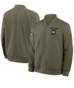 Green Bay Packers 2025 Salute To Service Bomber Jacket